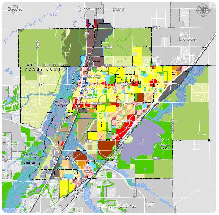 Map of Brighton illustrating the geographical effects of an ongoing comprehensive plan